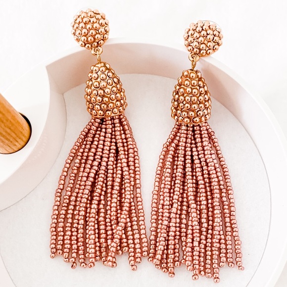 BaubleBar Jewelry - NWT Baublebar Piñata Tassel Drops, Rose Gold